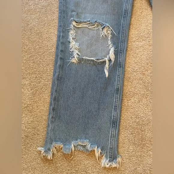 FREE PEOPLE Maggie Mid-Rise Straight-Leg Jeans Sz 28 - Picture 8 of 8